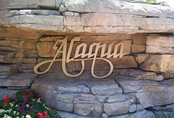 Alaqua community sign